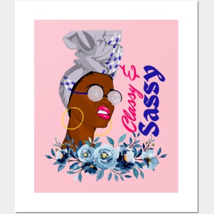 Classy And Sassy | Beautiful Black Woman Posters and Art